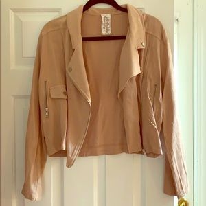 Tan lightweight Moto Jacket